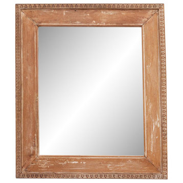 Tall Carved Rustic Mirror Frame