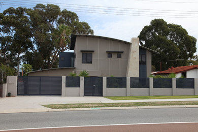 Design ideas for a contemporary exterior in Perth.