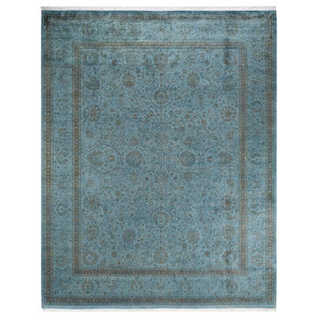 Fine Vibrance, One-of-a-Kind Hand-Knotted Area Rug Blue, 8' 2" x 10' 4"