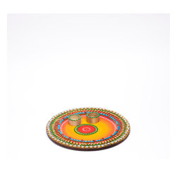 Wood Clay Pooja Thali - Sculptures