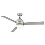 Hinkley - Hinkley 902352FBN-LWA Verge - 52" Ceiling Fan with Light Kit - The bold silhouette of Verge combines form and funVerge 52" Ceiling Fa Brushed Nickel Silve *UL: Suitable for wet locations Energy Star Qualified: n/a ADA Certified: n/a  *Number of Lights: Lamp: 1-*Wattage:16w LED bulb(s) *Bulb Included:Yes *Bulb Type:LED *Finish Type:Brushed Nickel