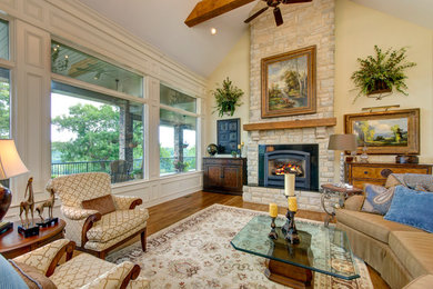 Inspiration for a timeless living room remodel in Other