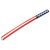 72" Red and White Patriotic Stars and Stripes Inflatable Swimming Pool Float