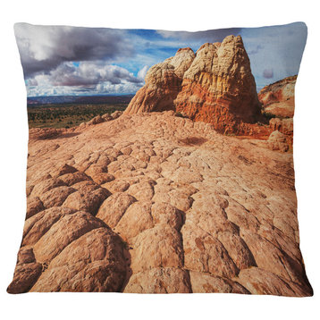 Tough Rocks in Vermillion Cliffs Landscape Printed Throw Pillow, 16"x16"