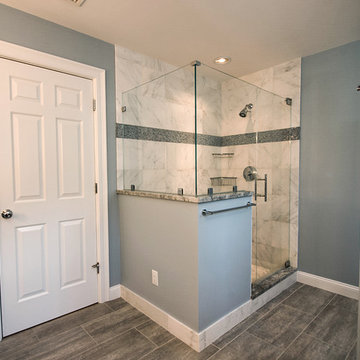 Large open shower