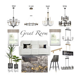 Living Room Design Board - Products