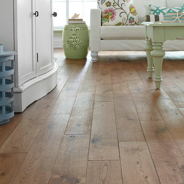 Bright, Coastal Sunroom - Elegance Wheat, Solid, White Oak Hardwood