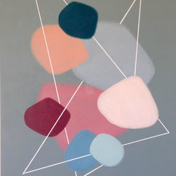 60's English Garden by Samantha Cox - Paintings