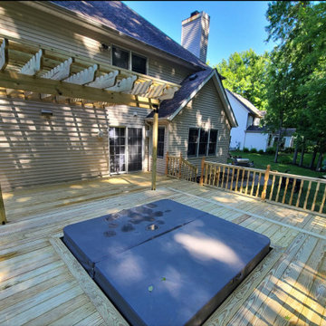 Deck with Spa - Before and After