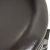 Similan Contemporary Bonded Leather Swivel Barstool, Black