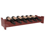 Wine Racks America - 6-Bottle Mini Scalloped Wine Rack, Pine, Cherry+ Satin - Decorative 6 bottle rack with pressure-fit joints for stacking multiple units. This rack requires no hardware for assembly and is ready to use as soon as it arrives. Makes the perfect gift for any occasion. Stores wine on any flat surface.