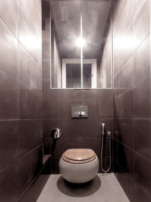 Fotos de baños | Diseños de baños con baldosas y/o azulejos negros y