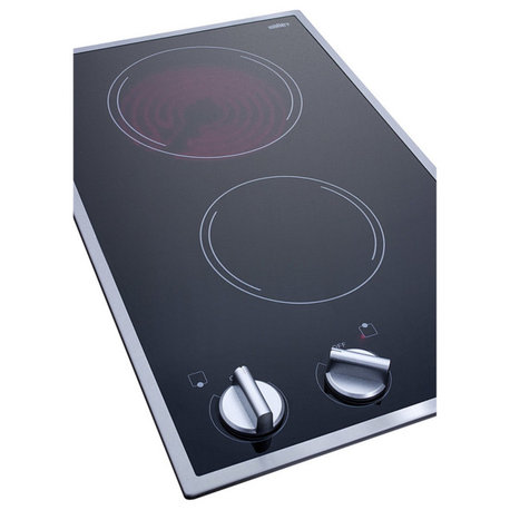 12" Wide 115V 2-Burner Radiant Cooktop