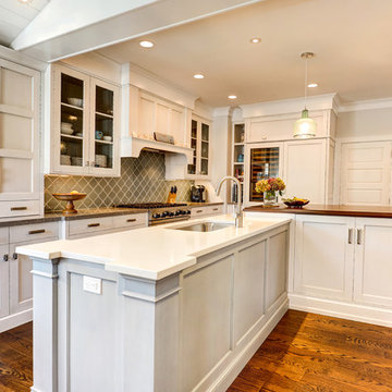 Sea Girt White & Oyster Transitional Kitchen
