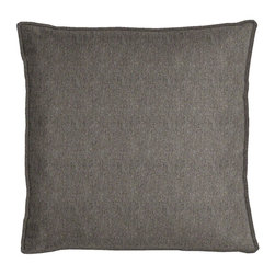 Cushion Source - Sunbrella Heritage Granite Throw Pillow Set with Cording - Outdoor Cushions And Pillows