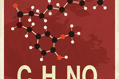 Chili molekyle plakat