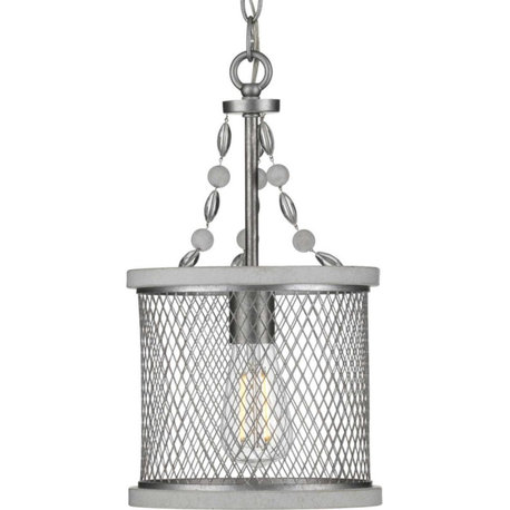 Progress Austelle 1-Light 60W Mini-Pendant Galvanized