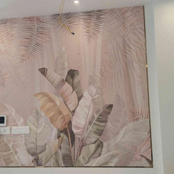 Pallav, A Champagne Pink Colors Tropical Wallpaper - Wallpaper