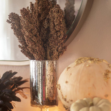 A Brooklyn Mantel Celebrates Harvest for Thanksgiving
