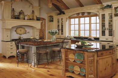 Elegant kitchen photo in Dallas