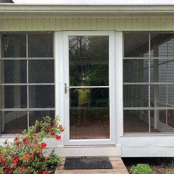 Screened in porch to sunroom