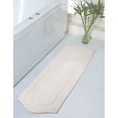 Home Weavers Inc Classy Bathmat Gray Cotton 2-Piece Bath Rug Set, Grey