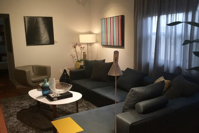 Example of a trendy home design design in San Diego