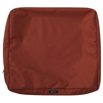 Patio Back Cushion Slip Cover-Durable Cushion, Spice, 23"x20"x4"