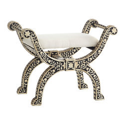 Bone Curule Stool - Footstools And Ottomans