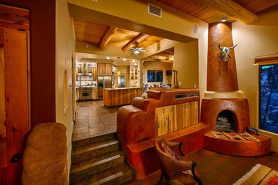 Example of a southwest living room design in Albuquerque