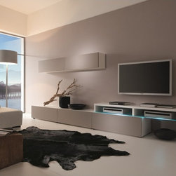 Contemporary "Amsterdam" Wall systems Made in Germany - Entertainment Centers And Tv Stands