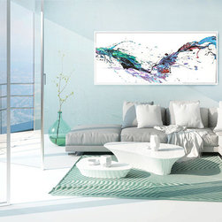 SP&sup2; #13, 2017, acrylic on canvas, 84" x 36" (214.3 x 61 cm) - Paintings
