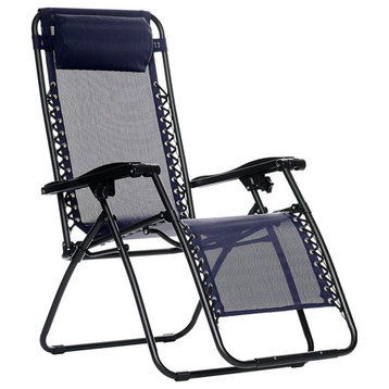 Zero Gravity Chair Adjustable Reclining Chair Pool Patio Outdoor Lounge Chairs