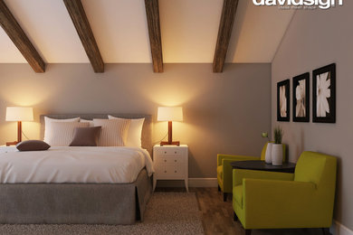 Trendy bedroom photo in Other