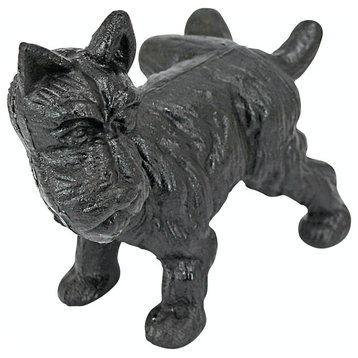 Naughty Scotty Dog Die-Cast Iron Bookend and Doorstop