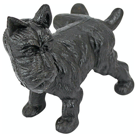 Naughty Scotty Dog Die-Cast Iron Bookend and Doorstop