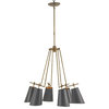 Currey And Company Jean-Louis Old Brass Six-Light 30'' Wide Chandelier
