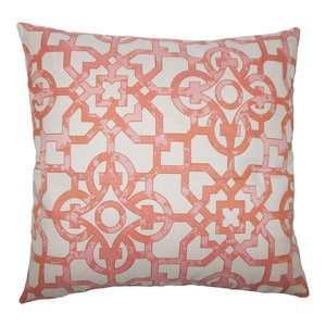 The Pillow Collection Malaga Damask Bedding Sham Wisteria European//26 x 26