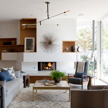 Houzz Tour: Jordnära färger värmer upp ett modernt hem i Kalifornien