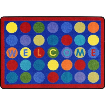 Library Dots Rug, 2'8"x3'10"