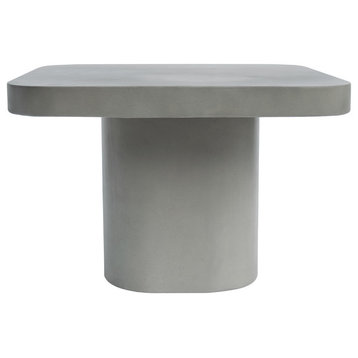Modrest Flores Modern Gray Concrete End Table