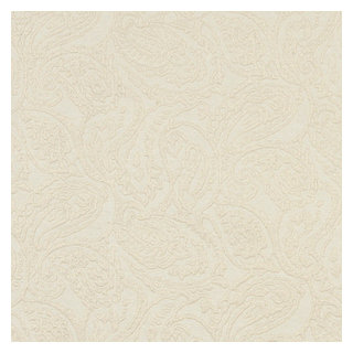 Off White Traditional Paisley Matelasse Upholstery Grade Fabric By The ...