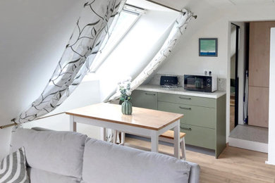 Réalisation d'un salon minimaliste.