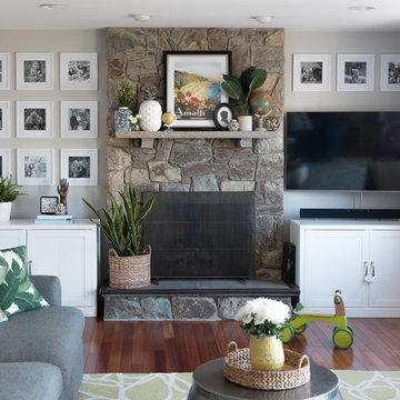 My Houzz: Cheerful Color and Patterns in a Virginia Family Home