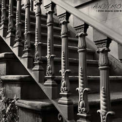 Decorative Cornstalk Iron Steps - Savannah - Georgia - Prints And Posters