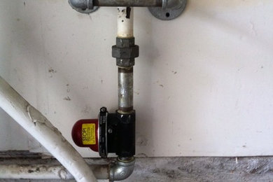 Seismic shut off valve installation