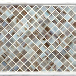 Greecian White Marble And Ivory Glass - Tile