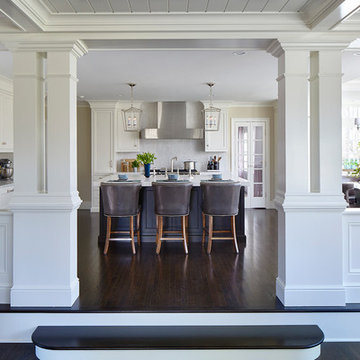 NEW CANAAN CT - Walnut & White