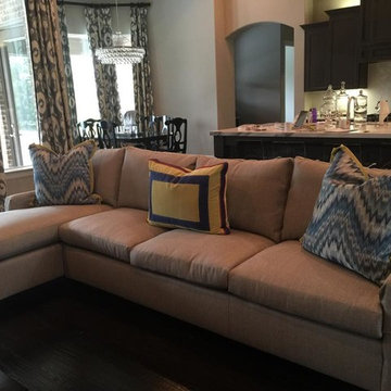 Custom Sectional and Pillows