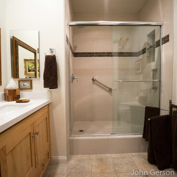 Rustic Bathroom Renovation by Classic Home Improvements